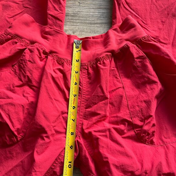 Zumba Pants Women's Large Y2K Cargo Straps Pink Coral Hooks Vintage Workout - Picture 8 of 11